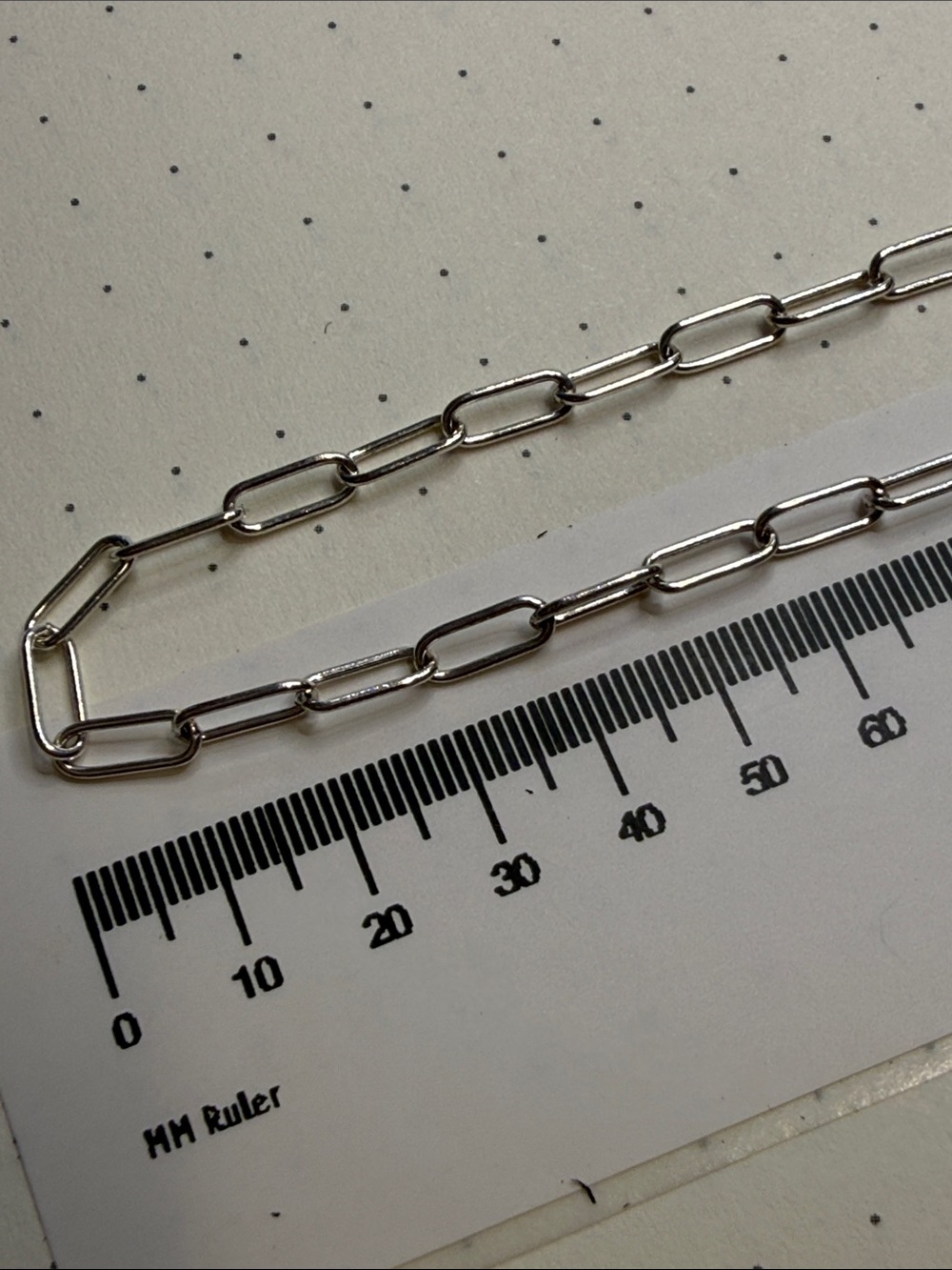 Paper Clip Sterling Silver Necklaces - 20 inches